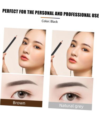 CANIGHT 12pcs Black Eyeliner 1 Black Waterproof Eyeliner Beauty Supply Waterproof Brow Pencil Makeup Wood - Buy Online on GoSupps.com