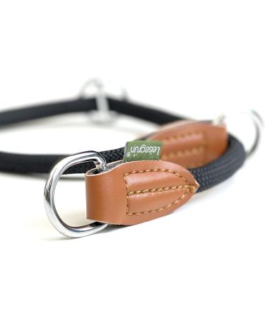 Leisegr n Devon Adjustable Paracord Dog Collar - Black XL | Durable Nylon Dog Collar for Large Breeds | International Shipping Available - Buy Online on GoSupps.com