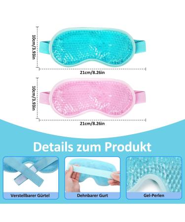 Scettar Eye Mask - Reusable Cooling & Warming Gel Goggles for Migraine Relief Swollen Eyes & Hot/Cold Therapy - 2 Pack - Buy Online on GoSupps.com