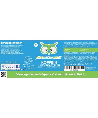 Caffeine Lollipop - 100mg Fast-Acting Energy | Made in Germany | Lab Tested No Additives | Go Awake!  - Buy Online on GoSupps.com