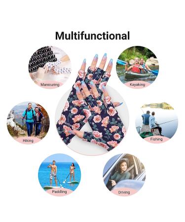 MelodySusie UV Glove for Gel Nail Lamp - Professional UPF50+ UV Protection Gloves - Pastel Rose - Buy Online on GoSupps.com