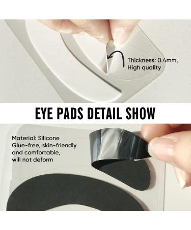 PERMANIA Lash Pads Eyelash Pads for Lash Extensions Eyelash Pads for Lash Lift Reusable Lash Pads Silicone Material for a Skin-Friendly Fit Cruelty-Free (White) - Buy Online on GoSupps.com