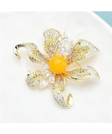 Pin Jewelry Gifts for Women Ladies Fashion Accessories Ladies Elegant Flower Brooch Wedding Party Brooch Flower Shaped Brooch Brooches & Pins - Buy Online on GoSupps.com