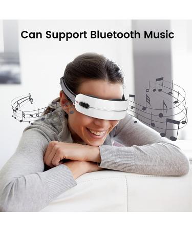 Eye Beauty Instrument - Electric Vibration Eye Mask | 4 Modes Music Hot Compress Removable Silicone Head for Home & Office - Buy Online on GoSupps.com