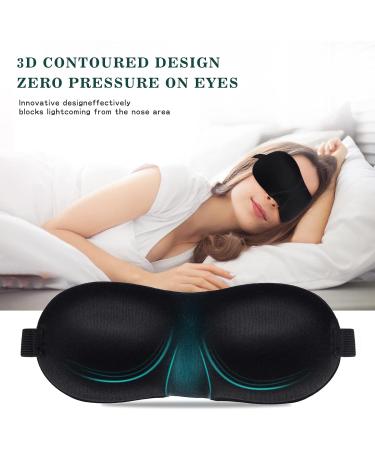 3D Sleep Mask for Men and Women - Adjustable Strap, Breathable & Soft - Ideal for Sleeping, Yoga, and Traveling - Buy Online on GoSupps.com