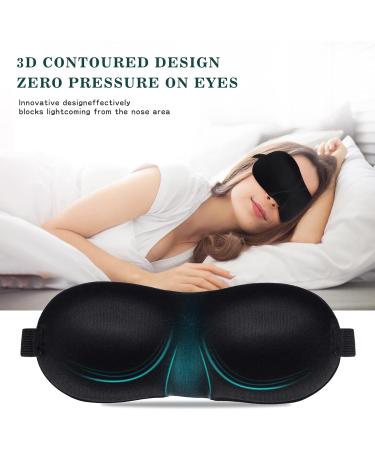 Buy 3D Sleep Mask for Men & Women - Light Blocking Eye Mask with Adjustable Strap for Comfortable Sleep Yoga & Travel - Buy Online on GoSupps.com