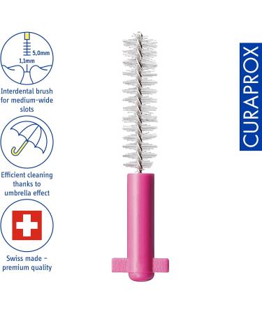 Curaprox Interdental Brush CS 08 Prime - Refill Pack of 8 Pink 0.8mm Diameter - Effective Oral Care Tool for International Shipping - Buy Online on GoSupps.com