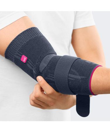 Medi Epicomed Elbow Bandage | Unisex Silver Size II | Compression Stabilizer for Tennis & Golfer's Elbow | Breathable & Reversible Support - Buy Online on GoSupps.com