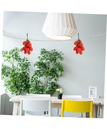 HOMSFOU 10pcs Vine Tomatoes Fake Tomato Decor Christmas Decorations Decorative Artificial Fruits Fake Fruit Home Wedding Decor Artificial Tomato Dinner Party Red Tomato Plastic Miniature Redx10pcs 12X20CMx10pcs - Buy Online on GoSupps.com