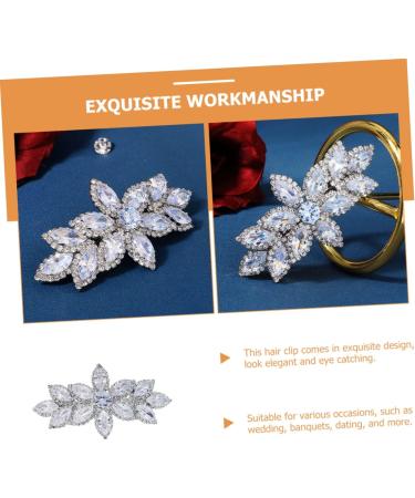 Mikinona Rhinestone Hair Clip Hair Accessories for Women Rhinestones Hair Barrette Diamonds Hair Accessories Rhinestones Hair Accessories Hair Tools for Styling Rhinestones Hairpin - Buy Online on GoSupps.com