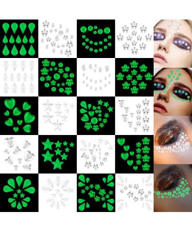 Glitter stones self-adhesive self-adhesive rhinestones of jewelry stones glitter tinker diamonds (diamond stickers in the dark)
