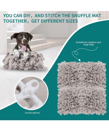 Sniffing Carpet Training Mat for Dogs & Cats - Ieuumler 45x45cm Gray-2 | Ideal for Smell Training & Interactive Play - Buy Online on GoSupps.com