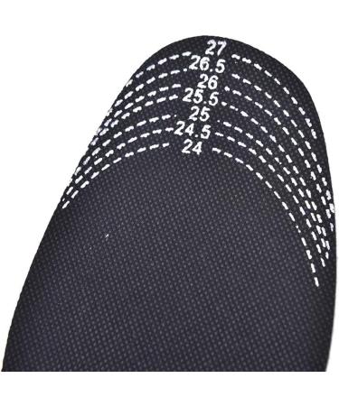 6 Pairs Bamboo Charcoal Insoles for Men & Women - Moisture Absorbing Deodorizing & Odor Eliminating (Black - Buy Online on GoSupps.com