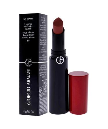 Giorgio Armani Lip Power Longwear Vivid Color Lipstick - 110 Mania for Women | 0.11 oz International Shipping Available - Buy Online on GoSupps.com