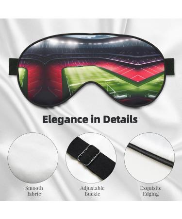 Stadium Football Eye Mask - Comfortable Sleep Aid with Adjustable Strap for Travel & Meditation - Full Coverage Blindfold - Buy Online on GoSupps.com