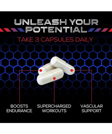 Extra Strength Nitric Oxide Booster - L Arginine Citrulline Malate & AAKG Supplements for Muscle Support & Energy | 240 Capsules - Buy Online on GoSupps.com