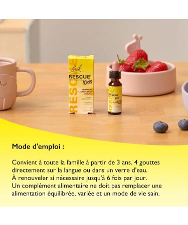 Rescue Kids Compte-gouttes La s r nit pour toute la famille sans alcool Vegan Compl ment alimentaire 1 Flacon Compte Gouttes x 10 ml Kids Original 10 ml (Lot de 1) - Buy Online on GoSupps.com