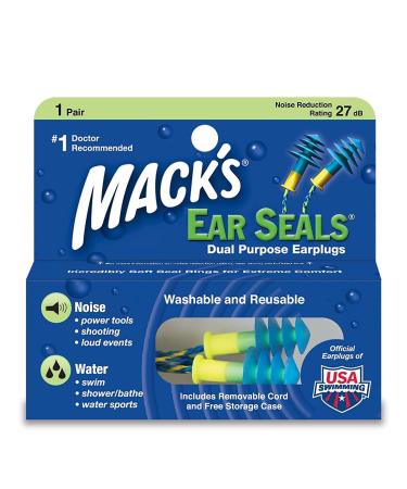 Macks Sealed Ear Plugs Blue/Yellow Multi-Colour - Blue/Yellow Not applicable - Buy Online on GoSupps.com