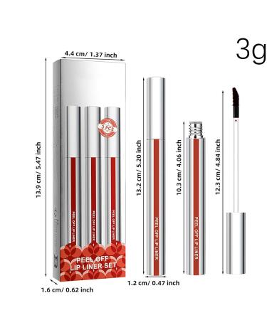  Vitsrisea Lip stain remover lip peel-off moisturizing matte lip liner 3x rich color - non-sticky no discoloring pigment lipliner for women - Buy Online on GoSupps.com