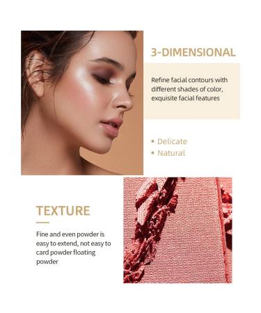 Allbesta 3 Colors Highlighter Palette - Professional Make-Up with Contour Powder Rouge & Bronzer | International Shipping Available - Buy Online on GoSupps.com