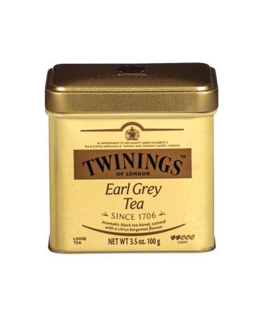 Twinings Earl Grey Tea Loose Tea 3.53-Ounce Tins (Pack of 6)