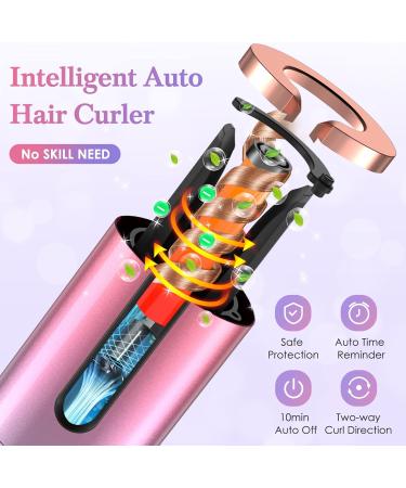Shop Cordless Automatic Curling Iron - 6 Temps & Timers Rechargeable Scald-Free | International Shipping Available - Buy Online on GoSupps.com