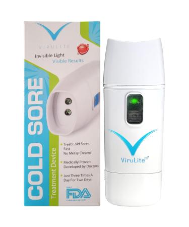 Virulite CS Original Treats 300 Outbreaks Thats Only $.40 Cents Per Outbreak The First & Only FDA Cleared Multi-Patented Device for The Treatment of Cold Sores Invisible Light - Visible Results