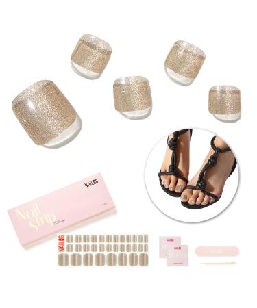 Nail foil for toenails half -hardened gel nail films self -adhesive nail film UV hardening 32 pieces of nail wraps gifts for women girls magnetics - Buy Online on GoSupps.com