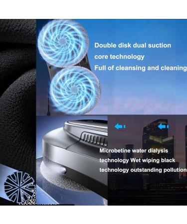 Window Cleaner Robot Glass Cleaner 2800pa- Automatic 4 Water Spray/Remote Control / 70Ml Water Tank/10 Cleaning Cloths Intelligent Edge Recognition System For Smooth Surfaces White - Buy Online on GoSupps.com