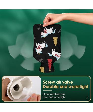 Buy White Unicorn Hot Water Bottle | Plush Cover Bed Warmer for Adults & Kids 26.5x15.3cm | International Shipping - Buy Online on GoSupps.com