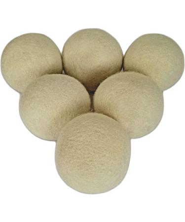 Wool Dryer Balls Quicker Drying Reduces Wrinkles and Ironing Replaces Fabric Softener 6 Large New Zealand Wool Balls Lasts More Than 1000 Loads - Buy Online on GoSupps.com