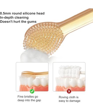 wirlsweal Baby Toothbrush and Silicone Tongue Brush Infant to Toddler Toothbrush 360 Degree BPA Free Cleaning Dental Care Portable Baby Tongue Brush Toothbrush Kit for 0-3 Years with Dust Cover Car - Buy Online on GoSupps.com