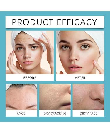 Gentle Exfoliating Facial Cleansing Gel - Repair Deep Clean & Hydrate Skin Reduce Melanin & Even Skin Tone(3PCS) 1 Count (Pack of 1) - Buy Online on GoSupps.com