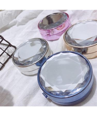 Nfegsiya Gold Contact Lens Container with Mirror - Round Eye Case & Gift Storage Box - Buy Online on GoSupps.com