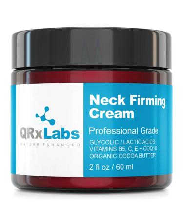 Neck Firming Cream  Tightening & Lifting Moisturizer for Loose, Wrinkled or Sagging Skin on Neck, Decollete & Chest  Best to Prevent Turkey/Crepe Neck  2 fl oz