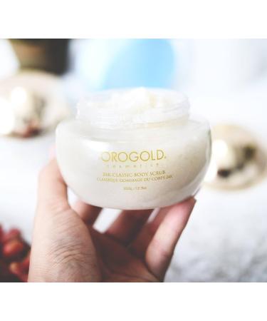 Orogold 24K White Gold Classic Body Scrub Exfoliator - 275g | Luxury Skincare for Radiant Skin - Buy Online on GoSupps.com