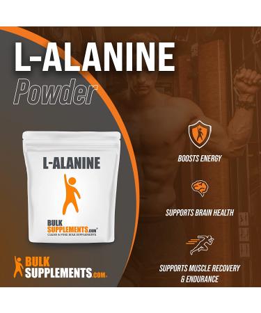 BulkSupplements L-Alanine Powder - 500g Amino Acid Supplement - Buy Online on GoSupps.com