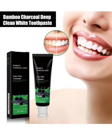 KLYso Bamboo Charcoal Deep Cleaning Teeth Whitening Toothpaste - Remove Stains Eliminate Bad Breath Gentle Oral Care for Natural Whiteness(1PCS) - Buy Online on GoSupps.com