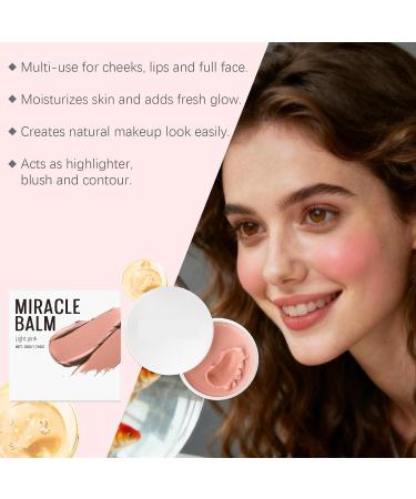 Moisturizing Balm - Available In 3 Shades Multi-purpose (face/lips/cheeks) Provides Long-lasting Hydration Adds a Healthy Glow Portable Design(Pale pink 5pcs) Pale pink 5pcs - Buy Online on GoSupps.com