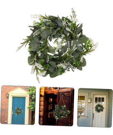 Zerodeko 3 Pcs Wreath Wedding Ceremony Decorations Summer Decor for Home Door Hanging Decor Front Door Garland Mini Broom Decorations for Home Faux Green Plastic Grass Ring Vine Greenx3pcs 30x30cmx3pcs - Buy Online on GoSupps.com