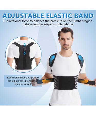 Back Brace Posture Corrector for Men & Women - Adjustable Full Back Support Hunchback & Scoliosis Relief Improve Posture & Alleviate Back Pain (Small - Buy Online on GoSupps.com