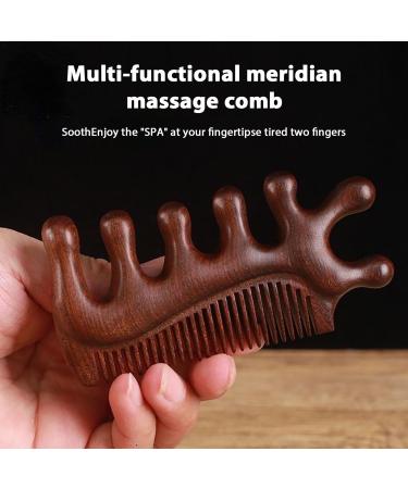 Portable Antistatic Scalp Massager & Comb | Handmade Tool to Prevent Hair Loss - Ideal for Head Neck & Shoulders - Buy Online on GoSupps.com