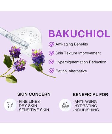 MaerWaw Advanced Bakuchiol Retinol Rejuvenation Serum - For Face Anti Aging Wrinkle Care and Hyaluronic Acid With Moisturize Wrinkle Reduction Skin Firming & Smoothing Vitamin C to Brighten - Buy Online on GoSupps.com