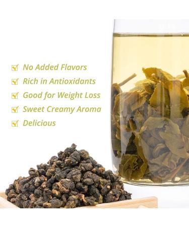 Oriarm Th Oolong au lait Jin Xuan 100 gramme - Taiwan Alishan High Mountain Tea - Milk Oolong Tea Loose Leaf - Naturally Processed 100 g (Lot de 1) - Buy Online on GoSupps.com