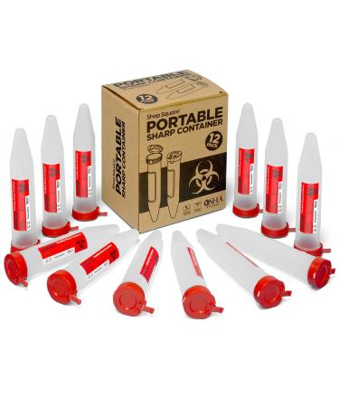 Shop Square Small Sharps Containers -12 Pack