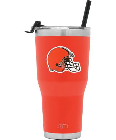 Officially Licensed NFL 30oz Stainless Steel Tumbler | Cleveland Browns | Insulated Thermos with Flip Lid and Straw | Father's Day Gift for Men and Women - Buy Online on GoSupps.com