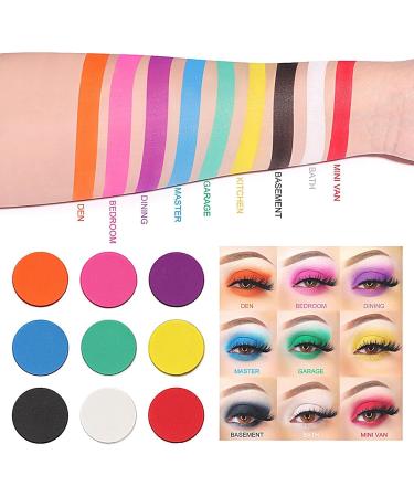Makeup Eyeshadow Palette 9-Color Eye Shadow Pallet - Pigmented Matte Eyeshadow Blendable Long-lasting for Daily Wedding Dating - Buy Online on GoSupps.com