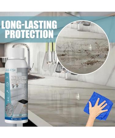 5 Pcs Granite Countertop Cleaner - 100ml Marble Stain Remover Kitchen Cleaning Supplies for Granite/Quartz/Marble/Stone Work and Counter Surfaces Dobooo - Buy Online on GoSupps.com