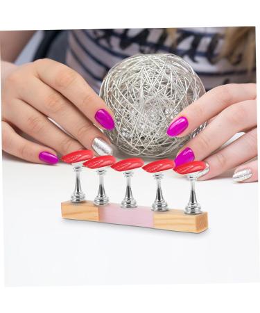 Mikinona 1 Set Nail Art Chess Piece Nail Art Training Stand Manicure Stand Nail Tips Holder for Press on Magnetic Nail Stand Nail Tip Holders False Nails Holder Fingernail Display Stands - Buy Online on GoSupps.com