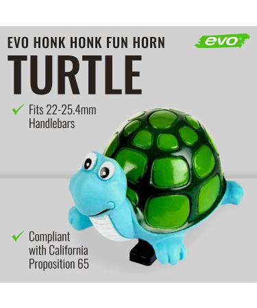 EVO Honk Honk Fun Bike Horn Turtle - Bicycle Honker for Kids and Adults - Buy Online on GoSupps.com